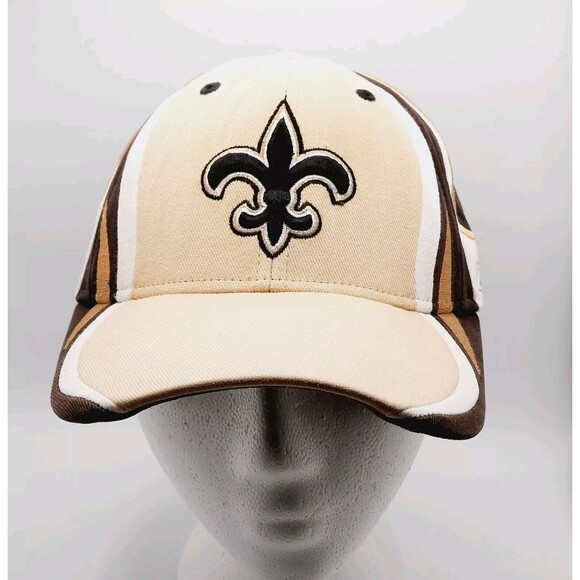 New Orleans Saints Hat Black NFL Reebok Baseball Cap Embroidered One Size - Picture 2 of 10